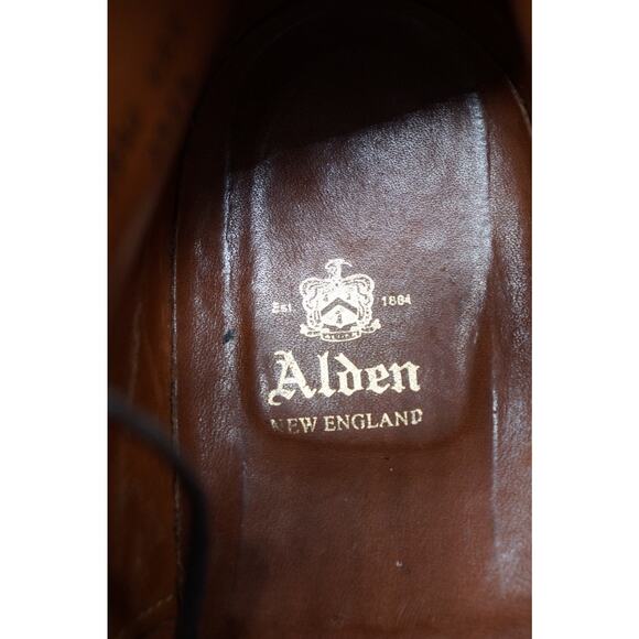 Alden Boots Straight Tip Boot 11 B/D Light Wear - Picture 15 of 16
